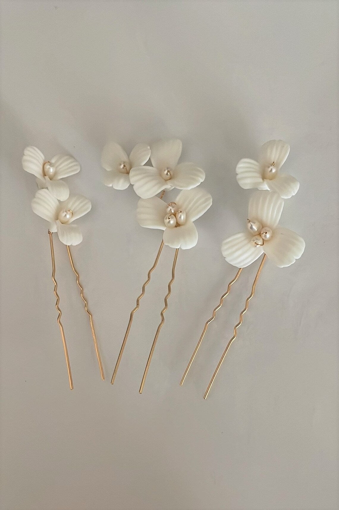 Set of 3 hairpins Romance