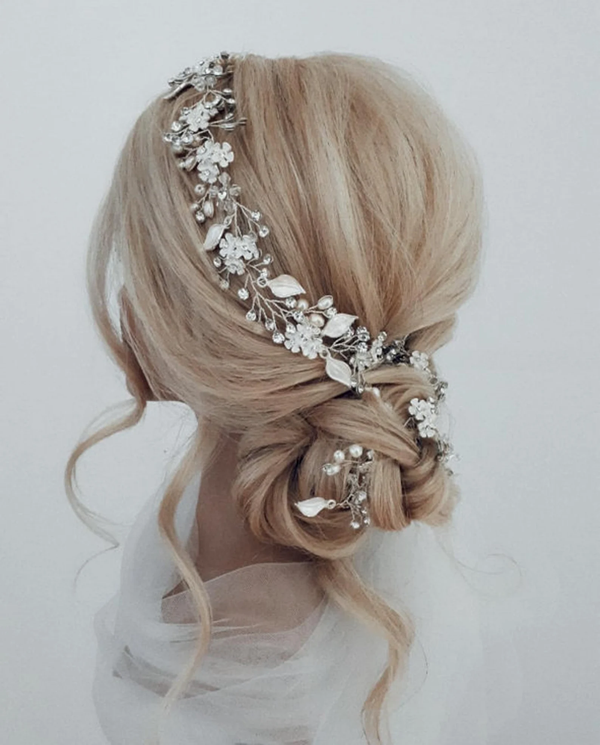 Bridal Hair vine Flower